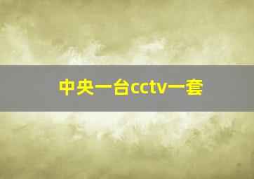 中央一台cctv一套