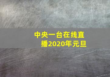 中央一台在线直播2020年元旦