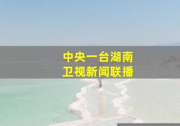 中央一台湖南卫视新闻联播