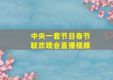 中央一套节目春节联欢晚会直播视频