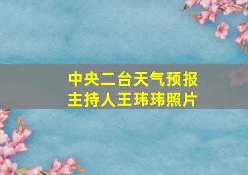 中央二台天气预报主持人王玮玮照片