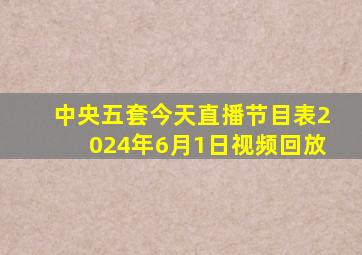 中央五套今天直播节目表2024年6月1日视频回放