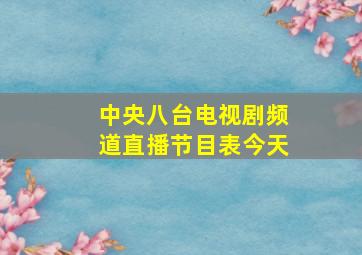 中央八台电视剧频道直播节目表今天