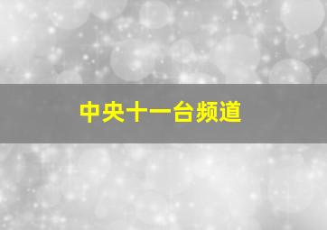 中央十一台频道