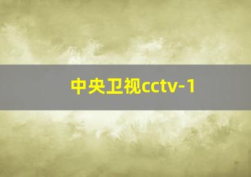 中央卫视cctv-1