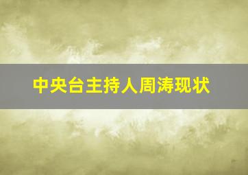 中央台主持人周涛现状