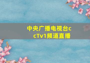 中央广播电视台ccTv1频道直播