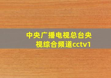 中央广播电视总台央视综合频道cctv1