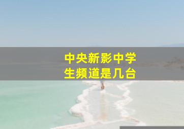 中央新影中学生频道是几台