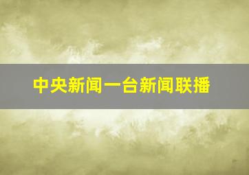 中央新闻一台新闻联播