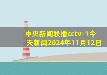 中央新闻联播cctv-1今天新闻2024年11月12日