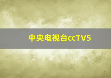 中央电视台ccTV5