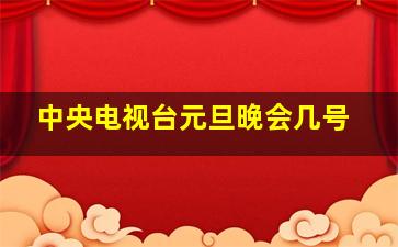 中央电视台元旦晚会几号