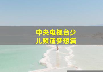 中央电视台少儿频道梦想篇