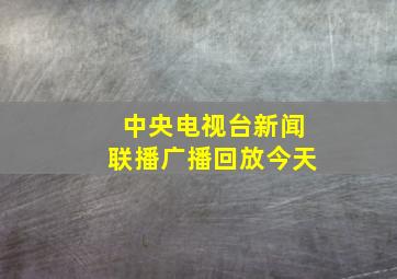 中央电视台新闻联播广播回放今天