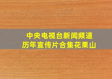 中央电视台新闻频道历年宣传片合集花果山