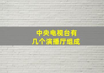 中央电视台有几个演播厅组成