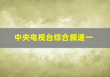 中央电视台综合频道一