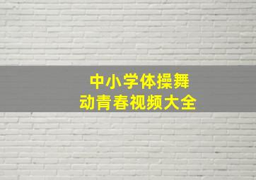 中小学体操舞动青春视频大全