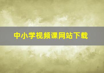 中小学视频课网站下载