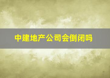 中建地产公司会倒闭吗