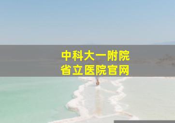 中科大一附院省立医院官网