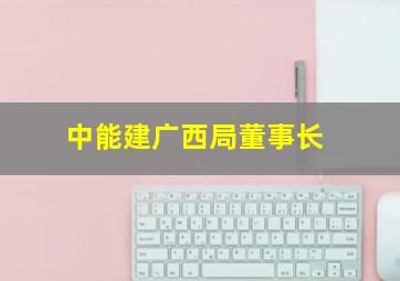 中能建广西局董事长