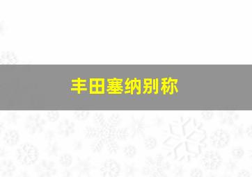 丰田塞纳别称