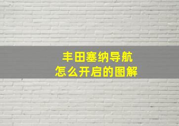 丰田塞纳导航怎么开启的图解