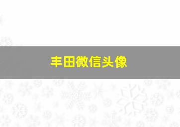 丰田微信头像