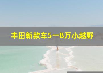 丰田新款车5一8万小越野