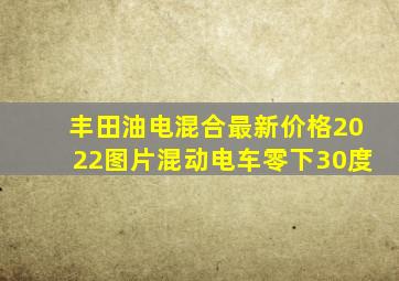 丰田油电混合最新价格2022图片混动电车零下30度