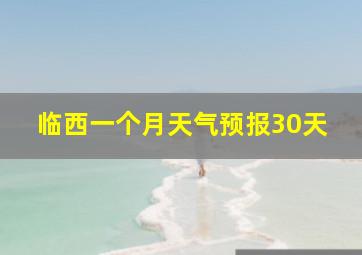 临西一个月天气预报30天