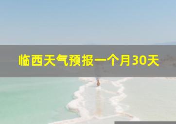 临西天气预报一个月30天