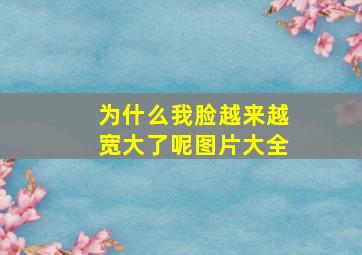 为什么我脸越来越宽大了呢图片大全