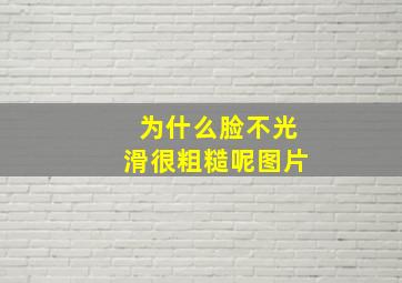 为什么脸不光滑很粗糙呢图片