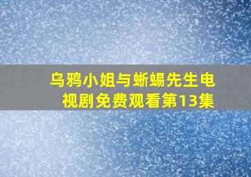 乌鸦小姐与蜥蜴先生电视剧免费观看第13集