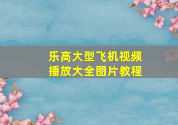 乐高大型飞机视频播放大全图片教程