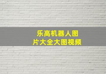 乐高机器人图片大全大图视频