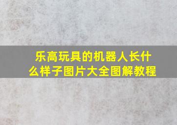 乐高玩具的机器人长什么样子图片大全图解教程