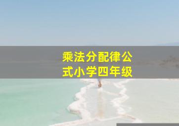 乘法分配律公式小学四年级