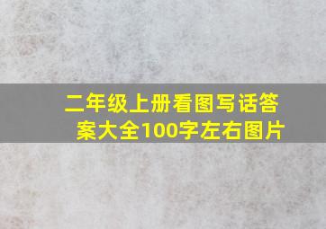 二年级上册看图写话答案大全100字左右图片