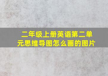 二年级上册英语第二单元思维导图怎么画的图片