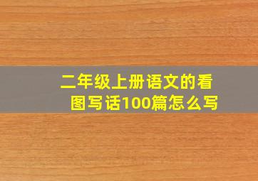 二年级上册语文的看图写话100篇怎么写