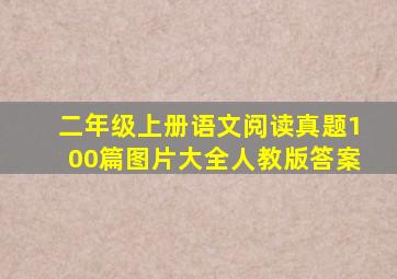 二年级上册语文阅读真题100篇图片大全人教版答案