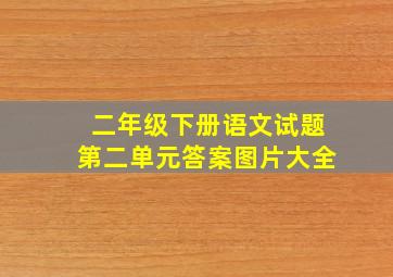 二年级下册语文试题第二单元答案图片大全