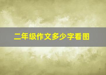 二年级作文多少字看图