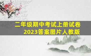 二年级期中考试上册试卷2023答案图片人教版