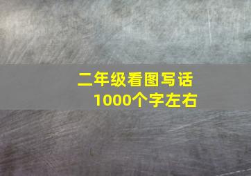 二年级看图写话1000个字左右