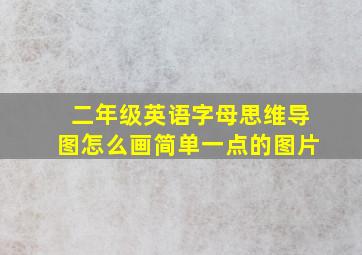 二年级英语字母思维导图怎么画简单一点的图片